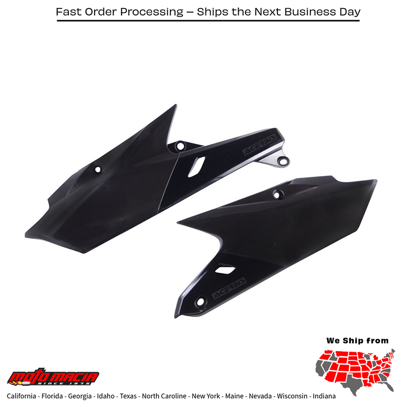 ACERBIS SIDE PANELS BLACK Yamaha YZ250FX 2015-2020 YZ450FX 2016-2018 more
