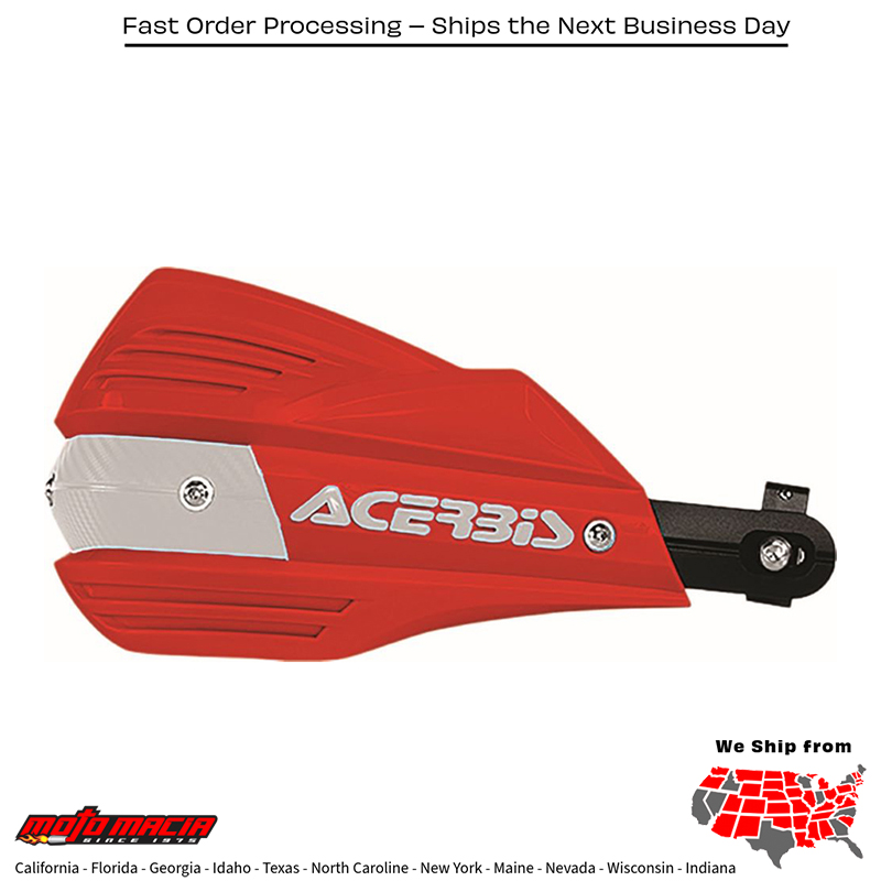 ACERBIS X-FACTOR HANDGUARDS (RED/WHITE) Beta 390 RS 2015-2015 Beta 430 RS 2 more