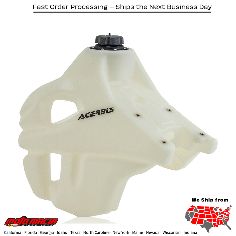 ACERBIS FUEL TANK 4.1 GAL NATURAL KTM 350 EXC-F 2017-2019 KTM 350 XC-F 2016 more