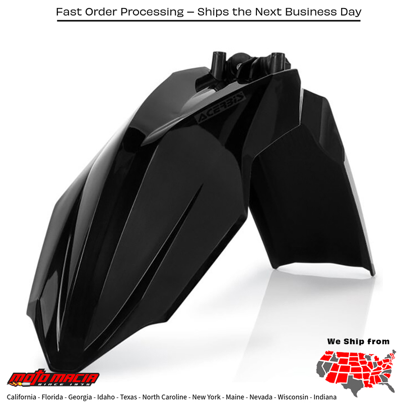 ACERBIS FRONT FENDER BLACK Husqvarna TC 125 2014-2015 FC 250 2014 more
