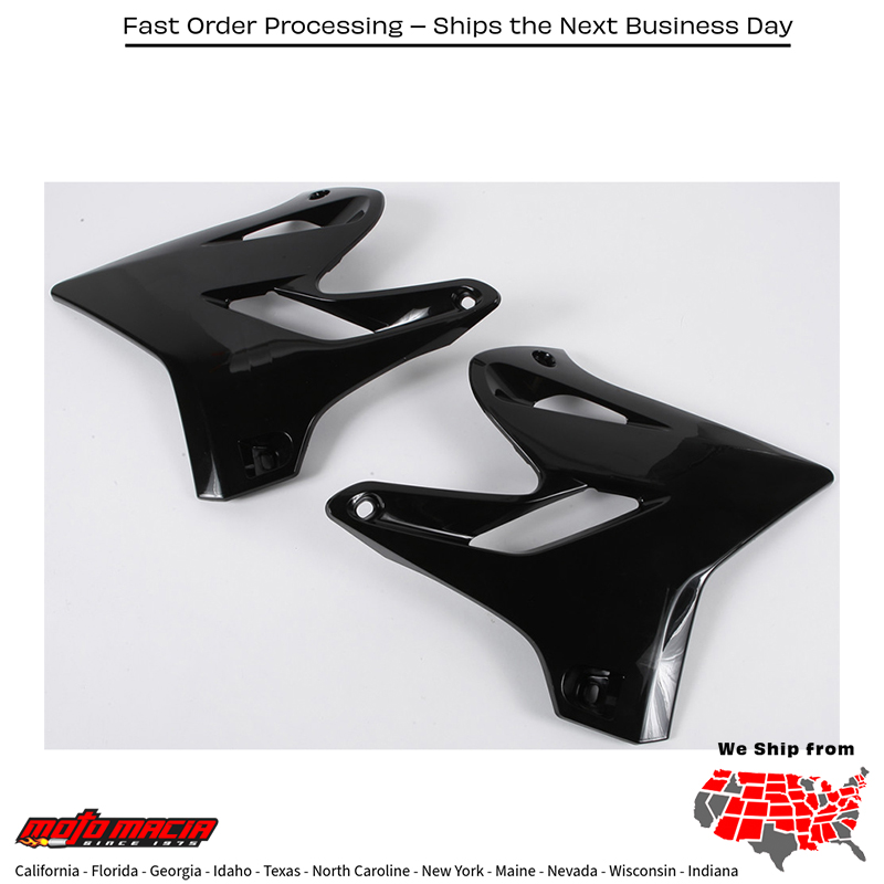 ACERBIS RADIATOR SHROUDS BLACK Yamaha YZ125 2015-2021 YZ250 2015-202 more