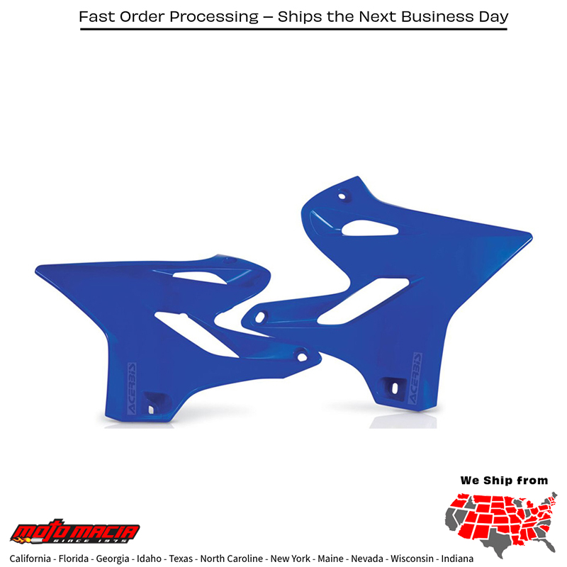 ACERBIS RADIATOR SHROUDS BLUE/BLACK Yamaha YZ125 2015-2021 YZ250 201 more