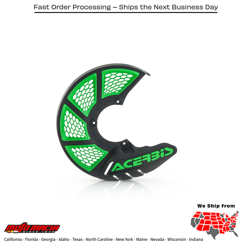 ACERBIS X BRAKE VENTED BLACK/GREEN Husqvarna FC 250 2014-2019 FC more