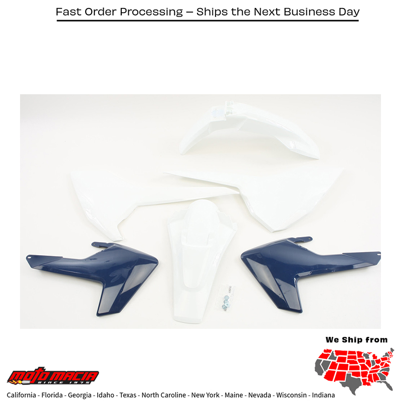 PLASTIC KIT ORIGINAL Husqvarna TE 150 2017-2019 Husqvarna TE 300 2017-2018 Husqvarna FE 250 2017-2019 Husqvarna FE 350 2017-2019 Husqvarna FE 450 2017-2019 Husqvarna FE 501 2017-2019 Husqvarna TE 250 2017-2018 Husqvarna TE 250i 2018-2019 Husqvarna TE 300i