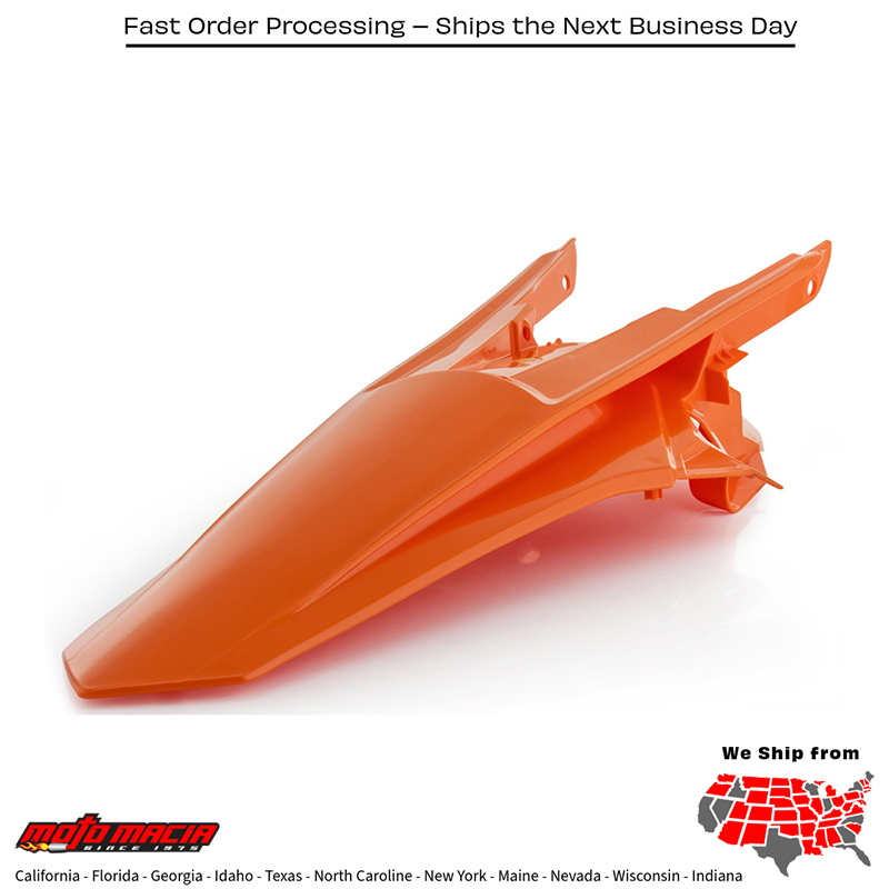 ACERBIS REAR FENDER ORANGE KTM 350 EXC-F 2017-2019 500 EXC-F 2017-2019