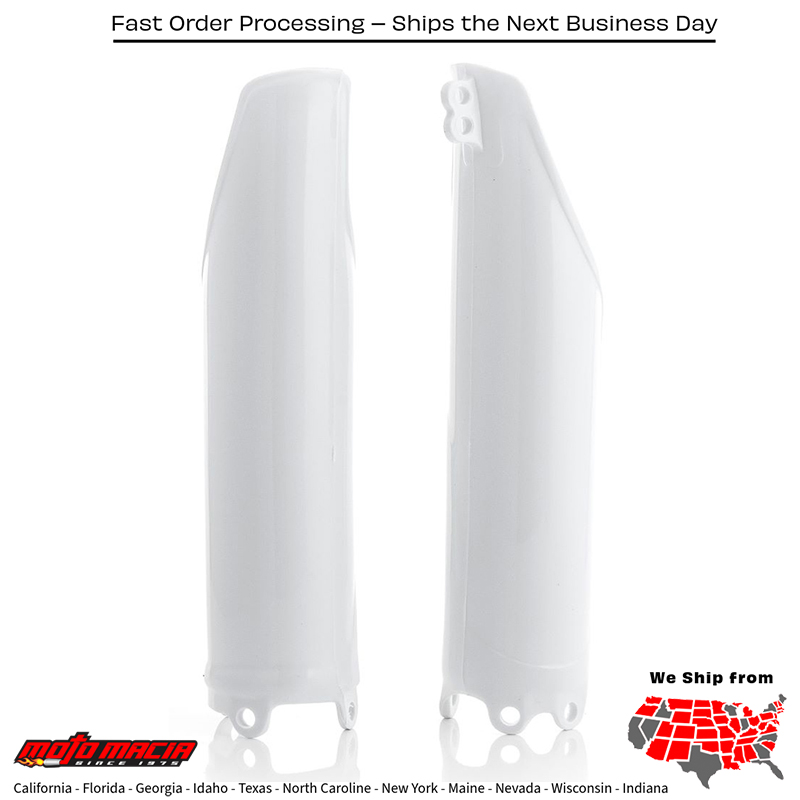 ACERBIS FORK GUARD WHITE Honda CRF450RX 2017-2018 CRF450R 2017-2018 H more