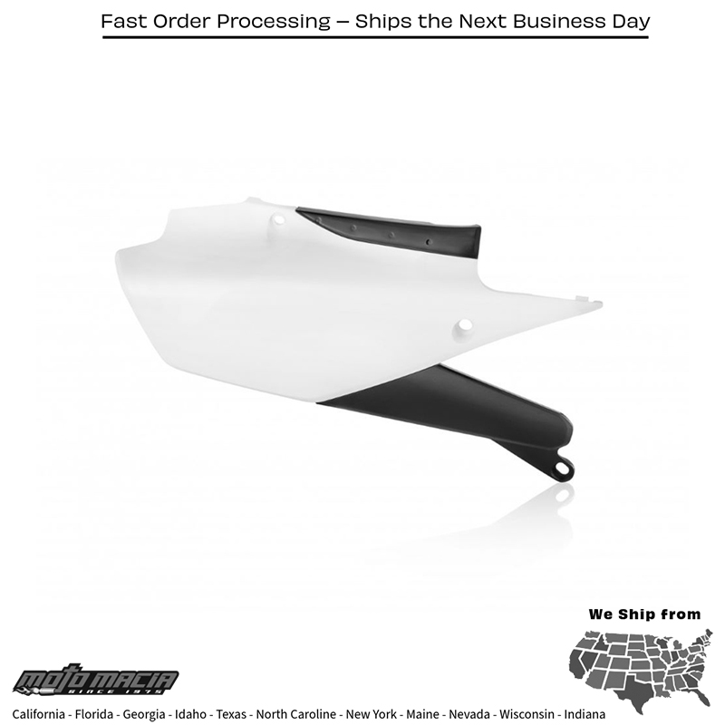 ACERBIS SIDE PANELS WHITE/BLACK Yamaha YZ450F 2018-2022 YZ250F 2019- more