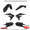 PLASTIC KIT BLACK Yamaha YZ450F YZ250F YZ250FX YZ450FX 2018-2023