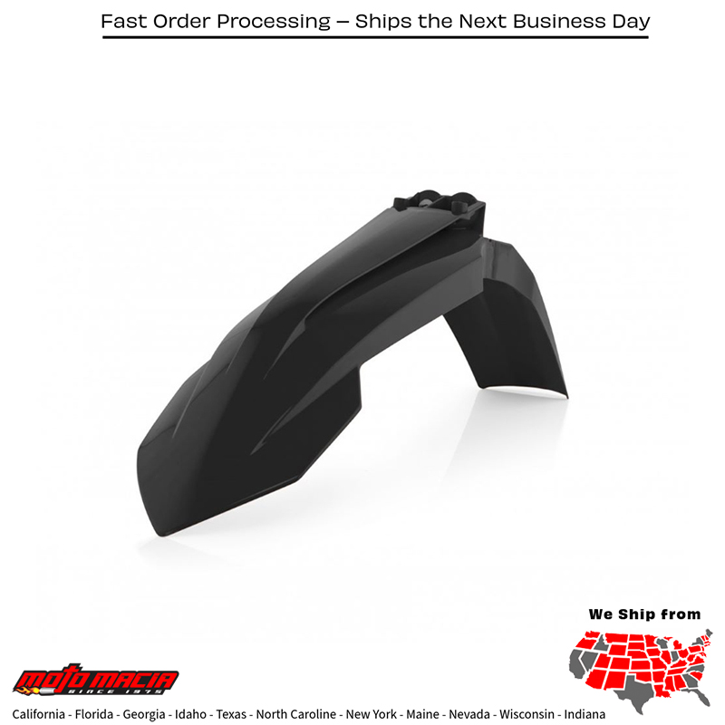 ACERBIS FRONT FENDER BLACK KTM 85 SX (17/14) 2018-2024 85 SX (19/16) 20 more