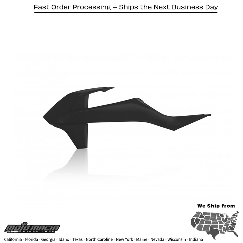 ACERBIS RADIATOR SHROUDS BLACK KTM 85 SX (17/14) 2018-2024 85 SX (19/16 more - Image 2
