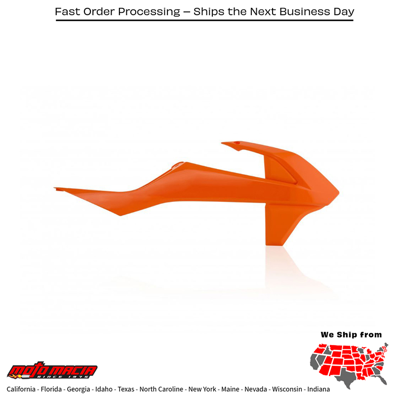 ACERBIS RADIATOR SHROUDS ORANGE KTM 85 SX (17/14) 2018-2024 85 SX (19/1 more