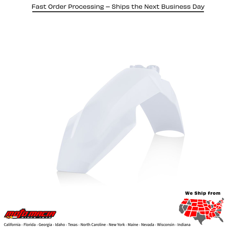 ACERBIS FRONT FENDER WHITE Husqvarna TC 85 (17/14) 2018-2024 TC 8 more