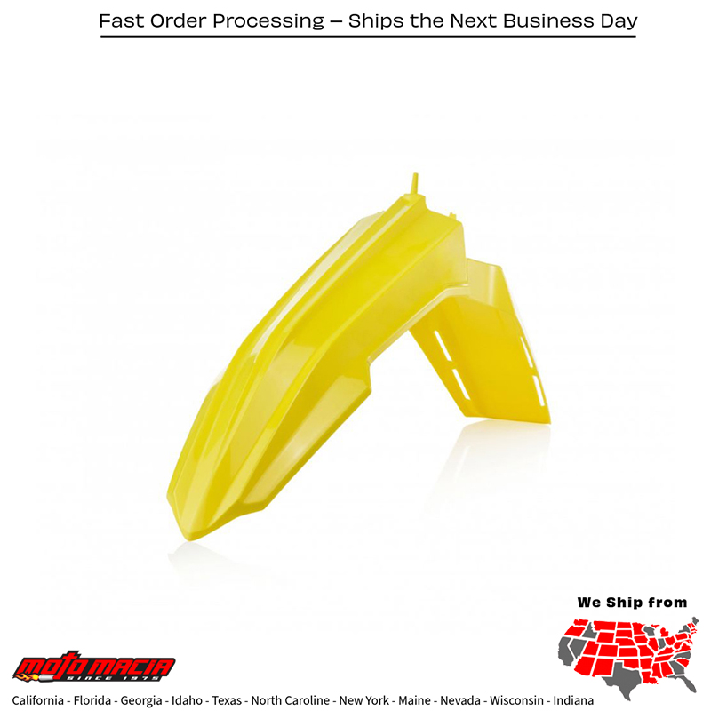 ACERBIS FRONT FENDER YELLOW Suzuki RM-Z450 2018-2024 RM-Z250 2019-20 more