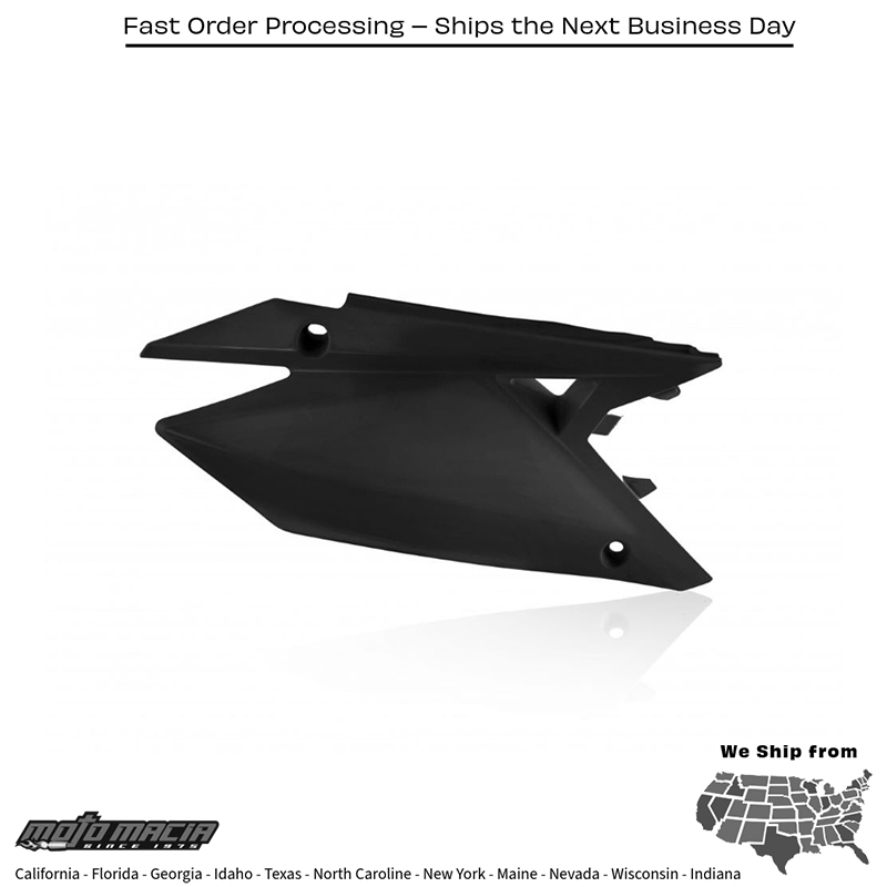 ACERBIS SIDE PANELS BLACK Suzuki RM-Z450 2018-2024 RM-Z250 2019-2024 more - Image 2