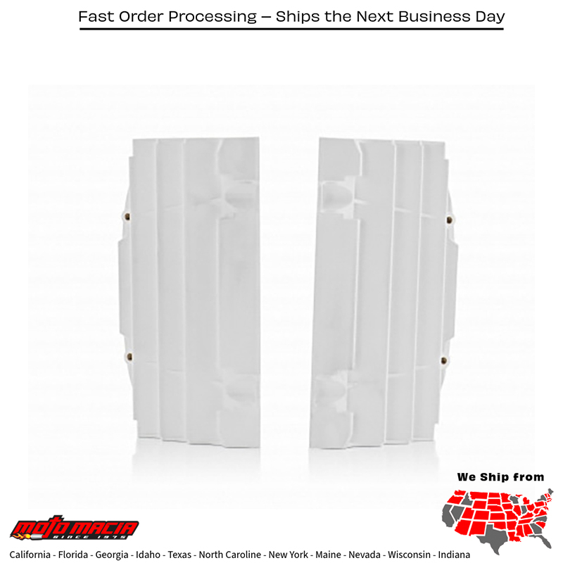 RADIATOR LOUVERS WHITE KTM 250 SX-F Factory Edition 2016-2018 KTM 150 XC-W 2017-2019 Husqvarna TX 300 2017-2019 Husqvarna FX 350 2017-2019 Husqvarna FX 450 2017-2019 Husqvarna TE 150 2017-2019 KTM 350 EXC-F 2017-2019 KTM 350 XC-F 2016-2019 KTM 350 SX-F 201