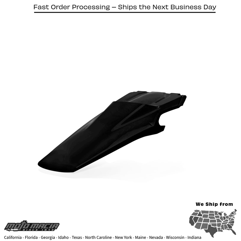 ACERBIS REAR FENDER BLACK Husqvarna TX 300 2019-2019 FX 350 2019-