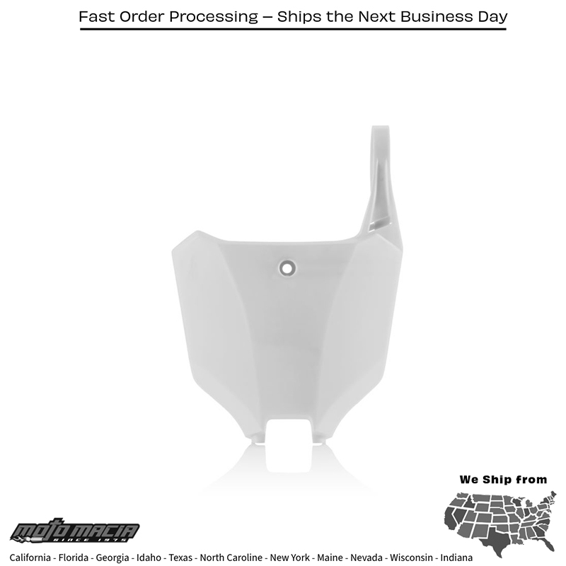 ACERBIS FRONT NUMBER PLATE WHITE Honda CRF250R 2022-2025 CRF250RX 20 more