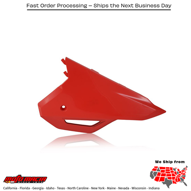 ACERBIS SIDE PANELS UPPER+LOWER RED Honda CRF450RX 2021-2021 CRF450R more