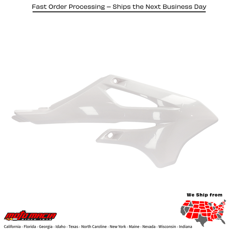 Radiator Shrouds Yamaha White Yz85 2022-2024 Yz85lw 2022-2024