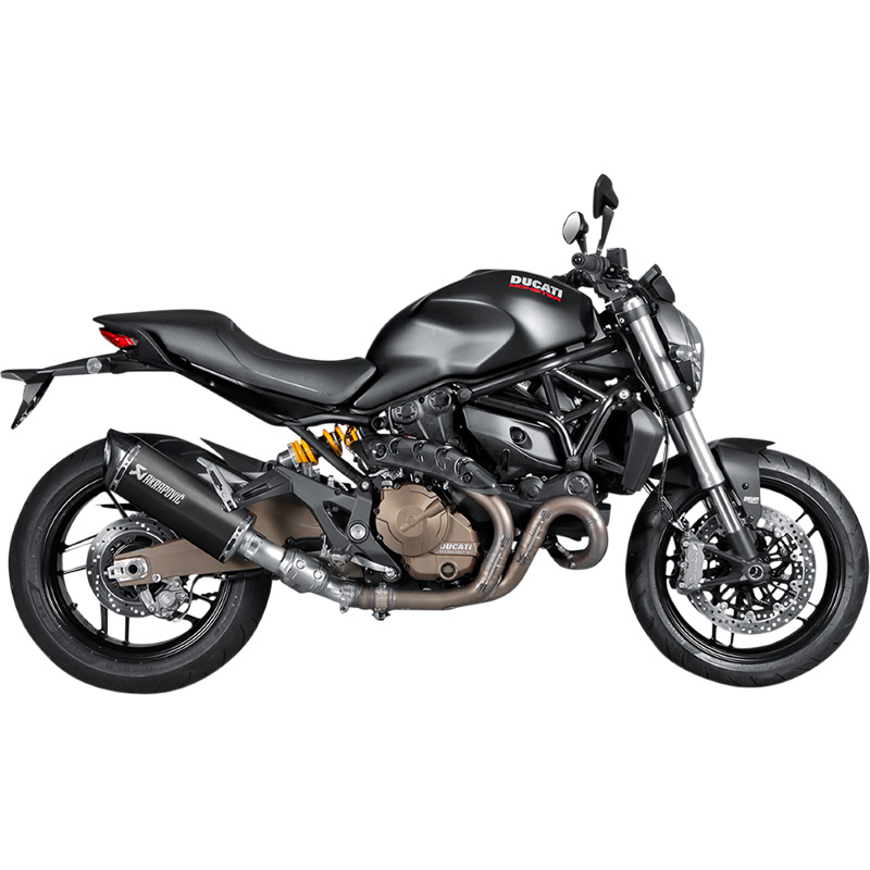 AKRAPOVIC MUFFLER TI BLK 821 MONSTR Ducati Monster 821 2014-2016...