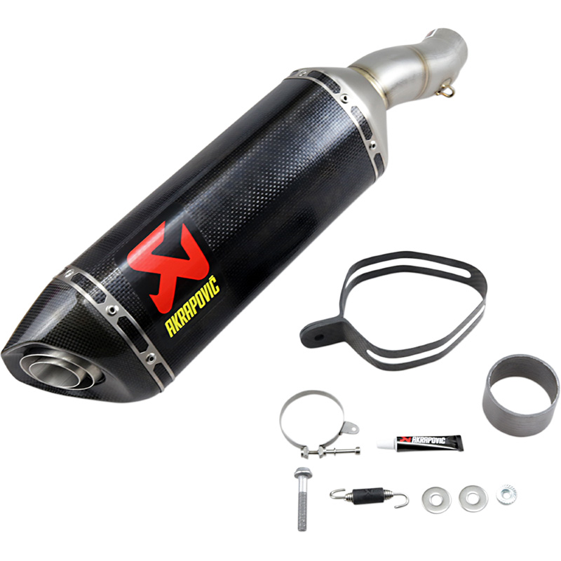 AKRAPOVIC MUFFLER CF/CF ZX6R 09-19 Kawasaki Ninja ZX-6R 2009-2020...