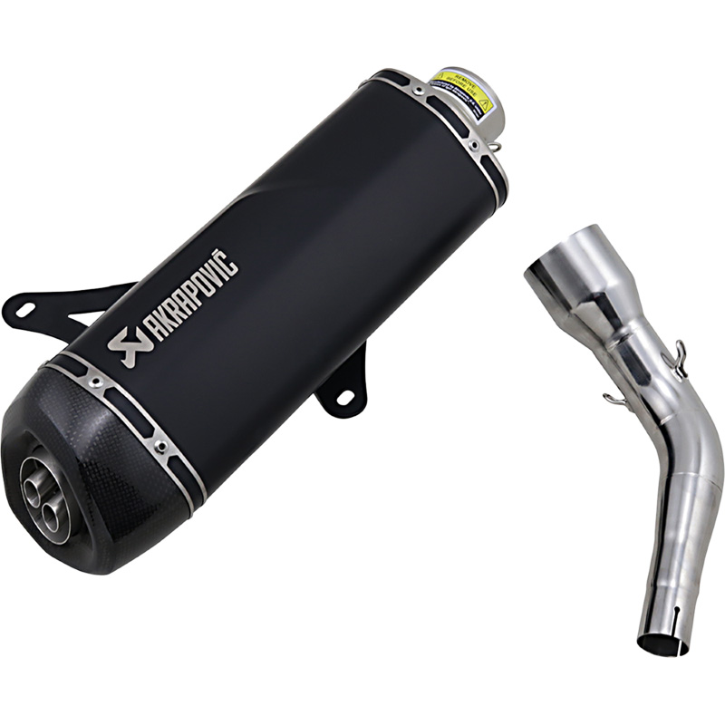 AKRAPOVIC MUFFLER SS BLK GTS300 Vespa GTS125/150i.e Super 2009-2016...