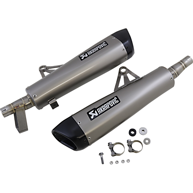 AKRAPOVIC MUFFLERS TI BONNEVILLE Triumph Bonneville T100 2017-2020...