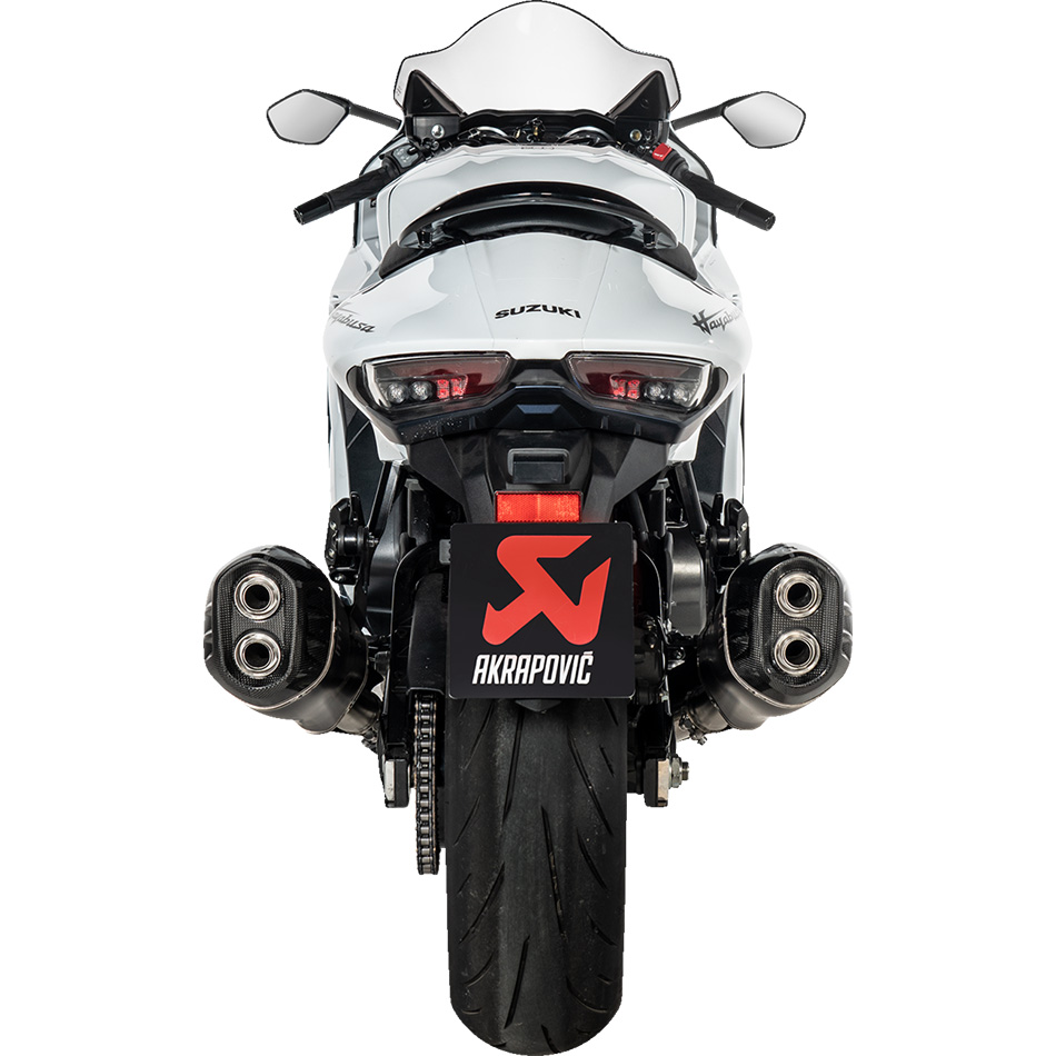 AKRAPOVIC MUFFLERS ECE TI BLACK SUZUKI GSX-1300R HAYABUSA...