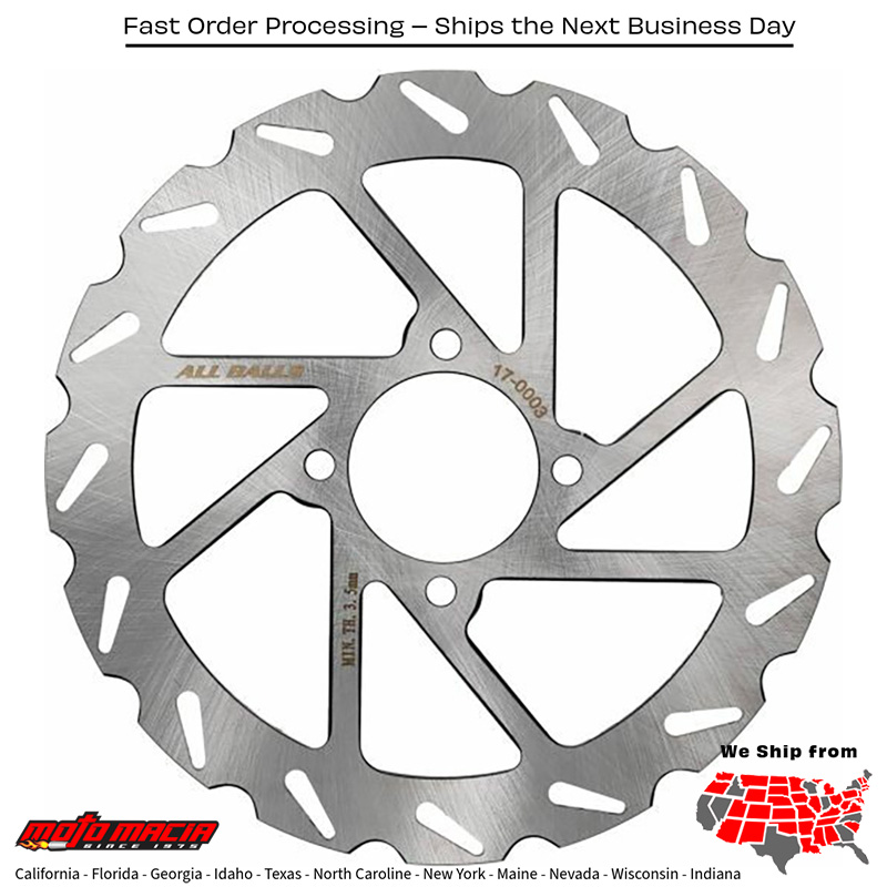 ALL BALLS Brake Rotor Yamaha Yfm350x Warrior 1990-2004Brake Disc Rear YFM350...