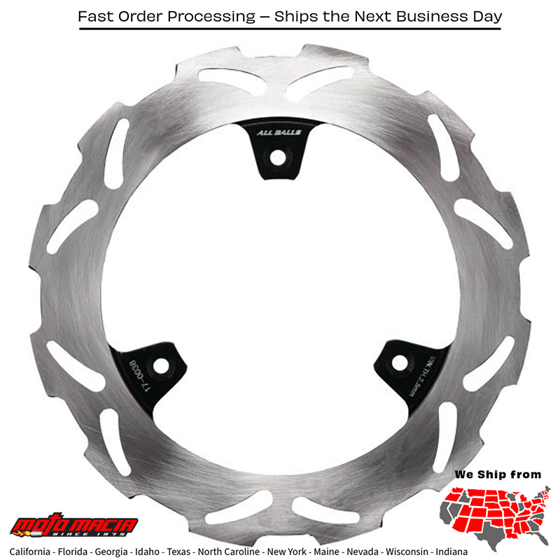 ALL BALLS Brake Rotor Suzuki Rm85 2005-2023 Rm85l 2005-2016 Yamaha Yz80 1993-2..