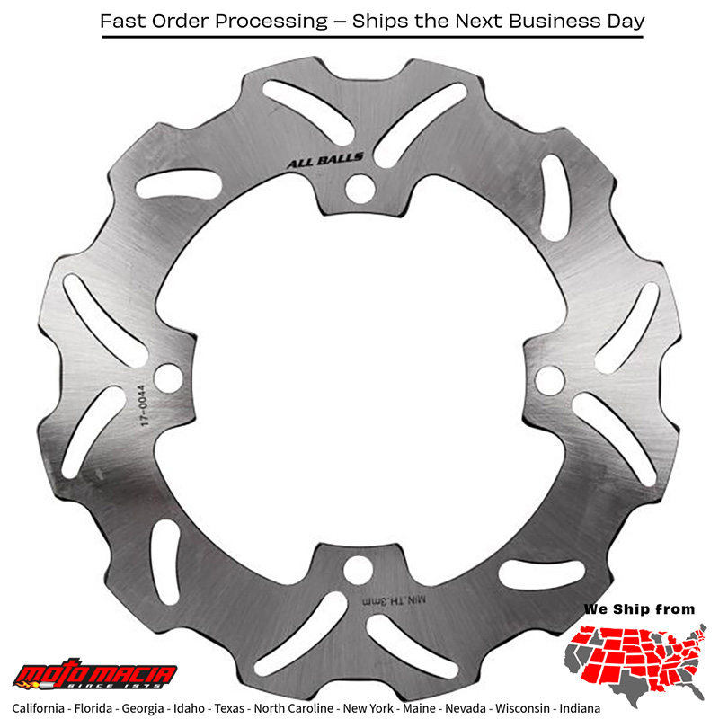ALL BALLS Brake Rotor Suzuki Rmx450z 2010-2019 Rm-Z250 2007-2026 Rm-Z45 more