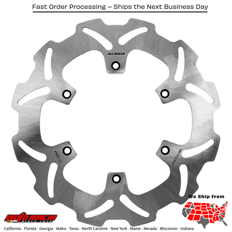 ALL BALLS Brake Rotor Yamaha Yz250fx 2015-2016 Yz250x 2016-2016 Kawasaki Klx4...