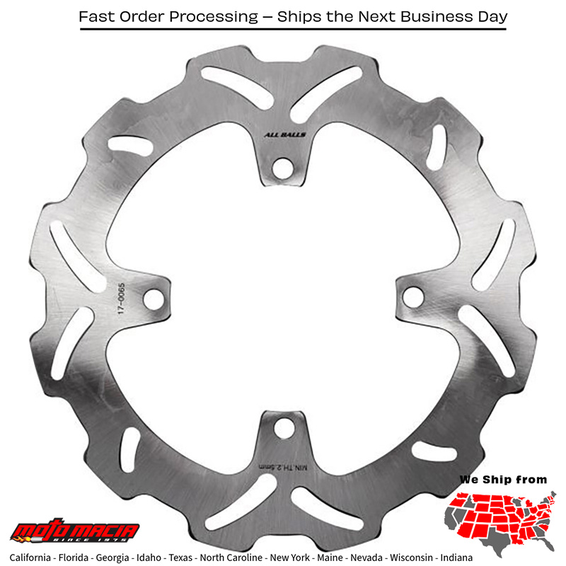 ALL BALLS Brake Rotor Kawasaki Kx250f 2006-2013 Kx450f 2006-2014 Kl more