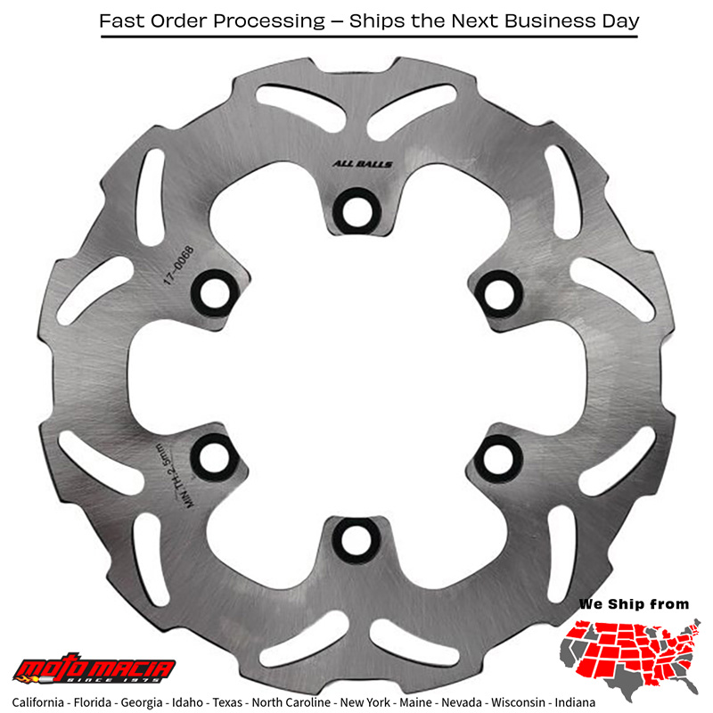 ALL BALLS Brake Rotor Kawasaki Kx85 2001-2025 Klx140 2008-2020 Klx1 more