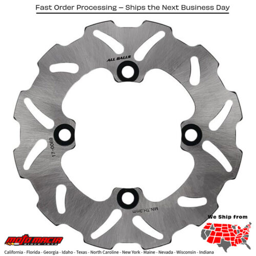 ALL BALLS Brake Rotor Kawasaki Kx85 2001-2025 Klx140 2008-2020 Klx1 more