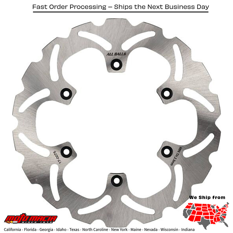 ALL BALLS Brake Rotor Yamaha Yz450f 2020-2026 Yz250f 2021-2026 Yz125 20 more