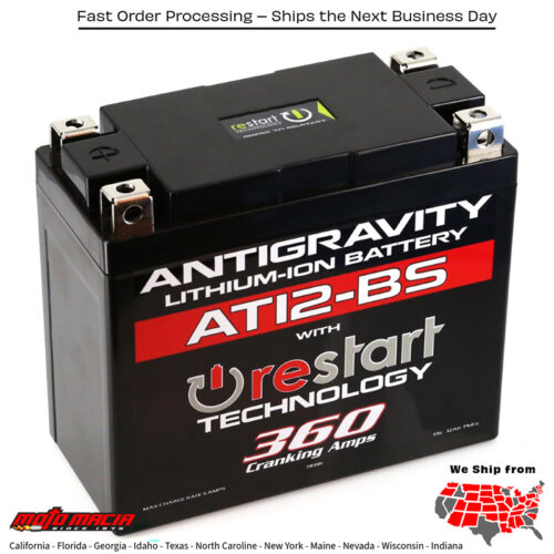 ANTIGRAVITY Lithium Battery At12bs-Rs 360 Ca Ducati 848 Streetfighter 2011-2013.