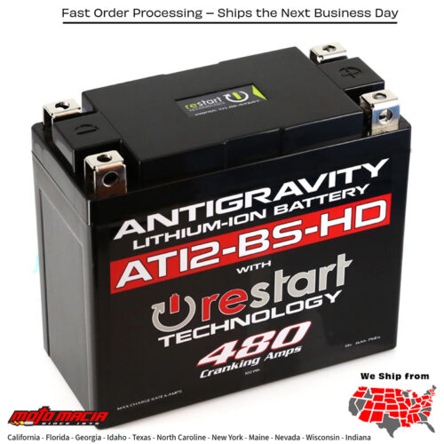 ANTIGRAVITY Battery AT12BS-HD-RS 480 CA Ducati Monster 1100 Evo 2011-2013...