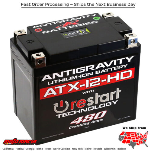 ANTIGRAVITY Lithium Battery Atx12-Hd-Rs 480 Ca Bmw F800r Triumph Tiger 800 Xc...