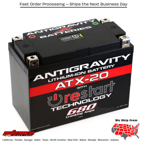 ANTIGRAVITY Lithium Battery Atx20-Rs 680 Ca Big Dog Bulldog 2001-2011 K-9 2006-.