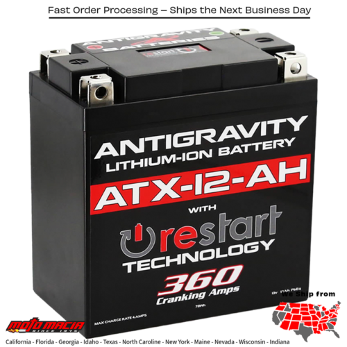 ANTIGRAVITY Lithium Battery Atx12-Ah-Rs 360 Ca