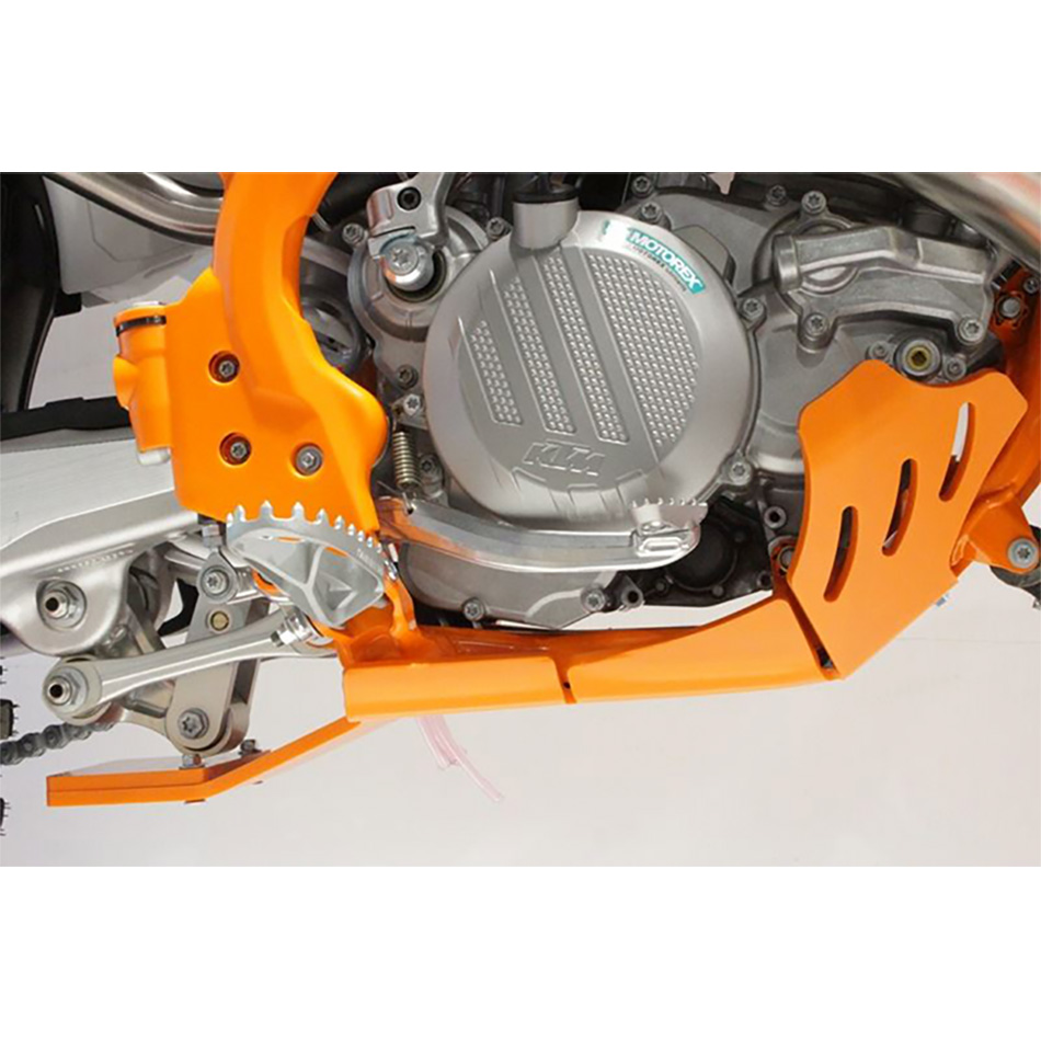 AXP RACING XTR SKIDPLATE 8MM KTM 250-300-SX-XC ORANGE Husqvarna TC250 2017- more - Image 2
