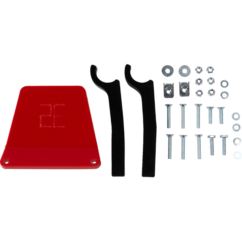 AXP RACING XTR SKIDPLATE 8MM GAS EC250-300 RED EC250 2021-2023 more - Image 3
