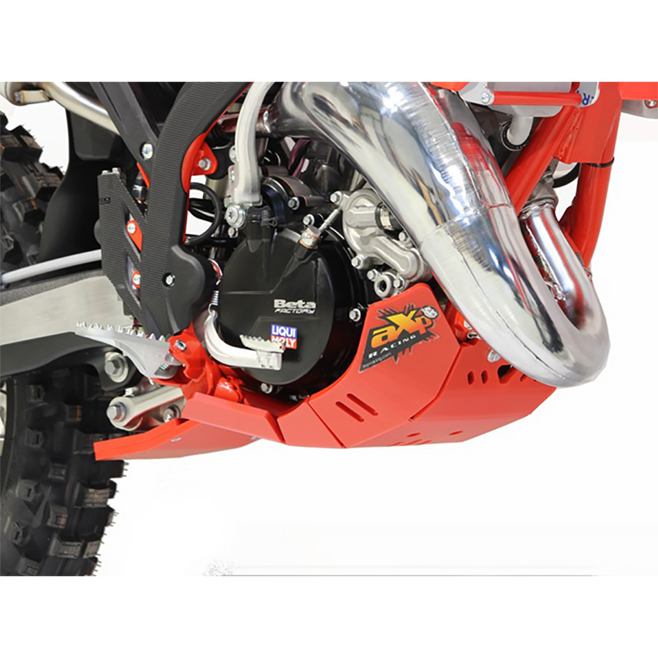 AXP RACING XTR SKIDPLATE 8MM BETA 125-200RR RED 125RR 2023-2024 1 more