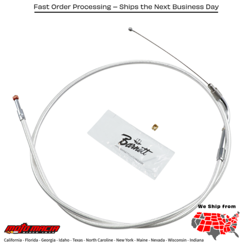BARNETT Cable,Thrott,56376-02ps+3 Harley-Davidson Flhr 2002-2006...