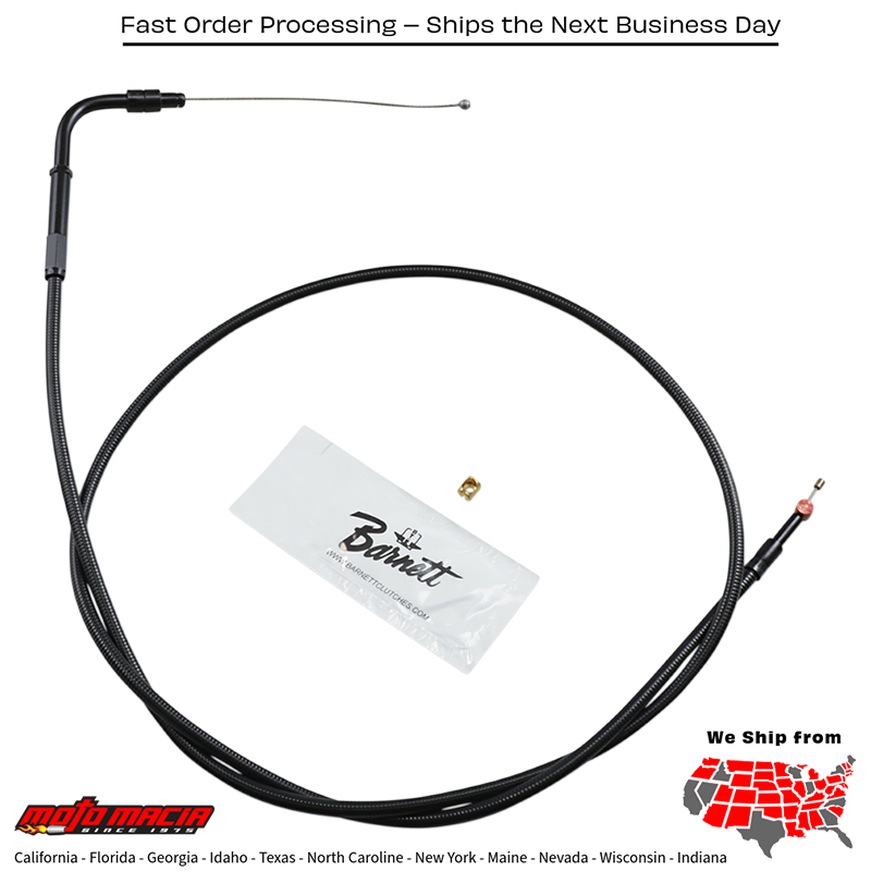 BARNETT Cable Throttle 56376-02+3 Flhr 2002-2006 Harley-Davidson Fl...