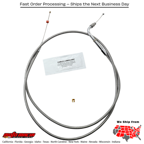 BARNETT Cable Thr S/S 56376-02+10 Harley-Davidson Flhr 2002-2006...