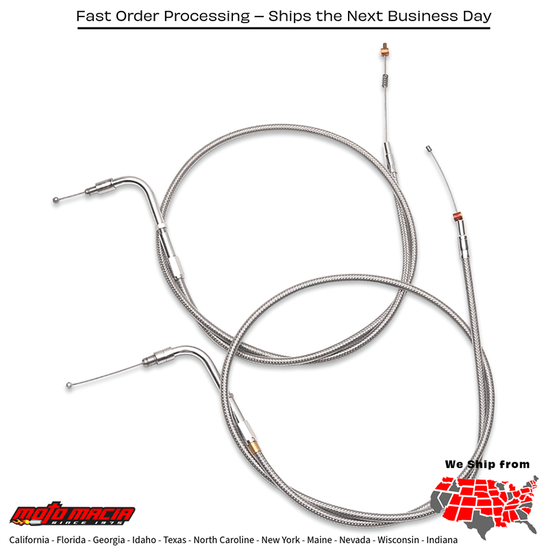 BARNETT Cable Thr S/S 56376-94+12 Harley-Davidson Flhr 1994-1995... - Image 2