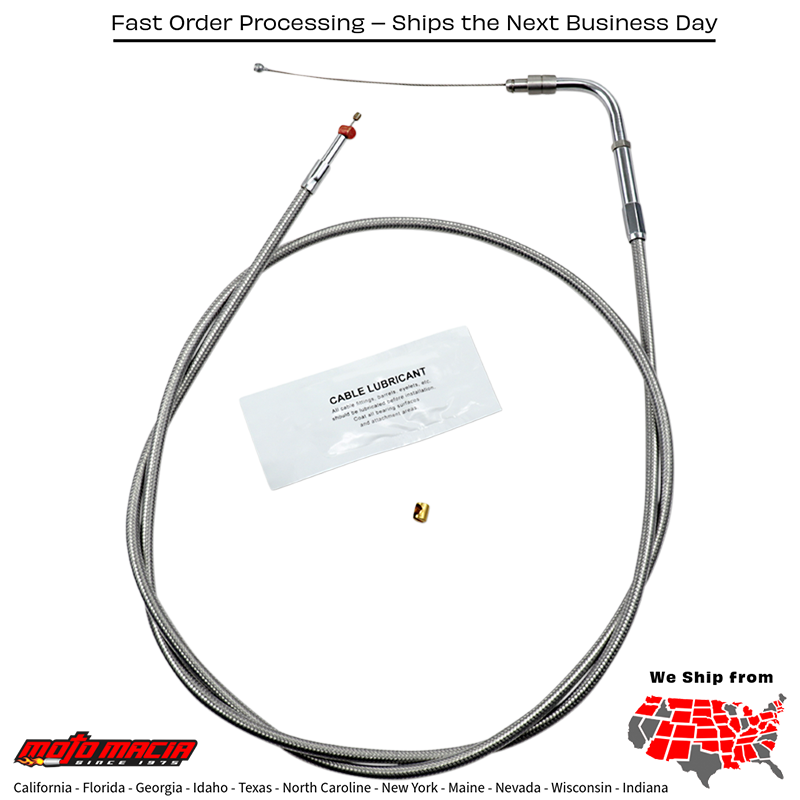 BARNETT Cable Thr S/S 56376-02+12 Harley-Davidson Flhr 2002-2006 Fl...