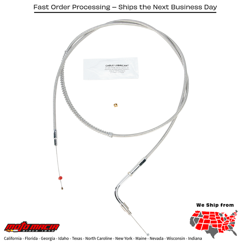 BARNETT Cable Idl S/S 56368-96+10 Harley-Davidson Flhr-I 1996-2001...